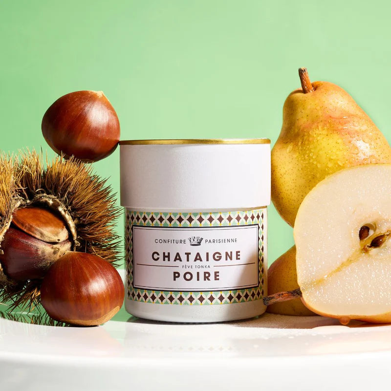 Confiture de Châtaigne poire et fève tonka - préparation artisanale Confiture Parisienne x Atlas des Saveurs