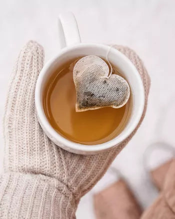 Sachet de thé bio en forme de cœur - thé en amoureux - Tea Heritage × Atlas des Saveurs 